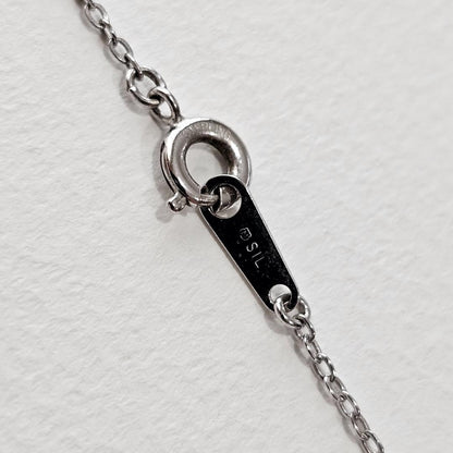 Mikimoto pearl necklace with 5mm pearl and heart motif on 40cm SV925 sterling silver chain