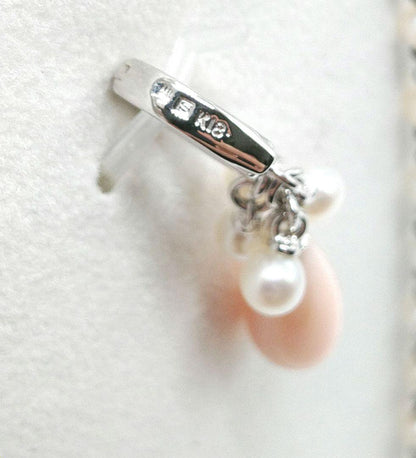 MIKIMOTO Perlita Pearlita three-piece jewelry set with two-strand necklace featuring baby pearls on silver and K18 gold