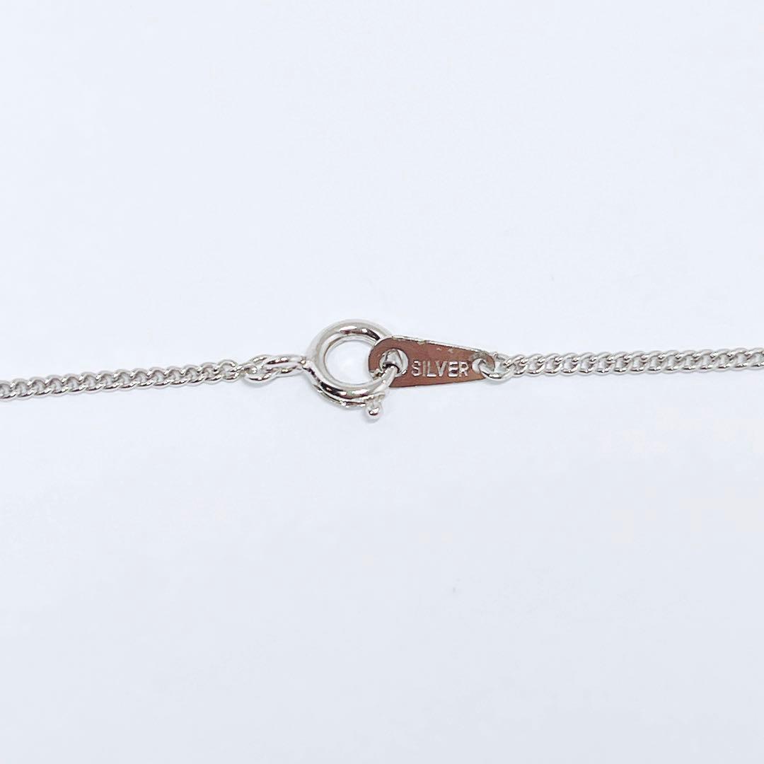 MIKIMOTO genuine 7mm pearl necklace with silver chain 43 cm length elegant jewelry