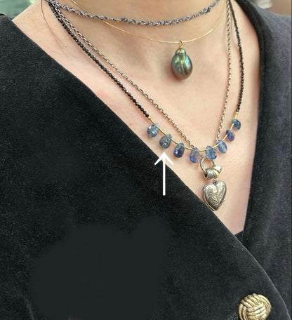 Eva Hanusova for agete handcrafted stone necklace displayed with box and pouch