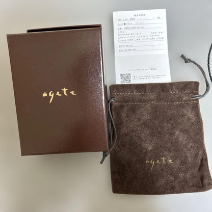 Eva Hanusova for agete handcrafted stone necklace displayed with box and pouch