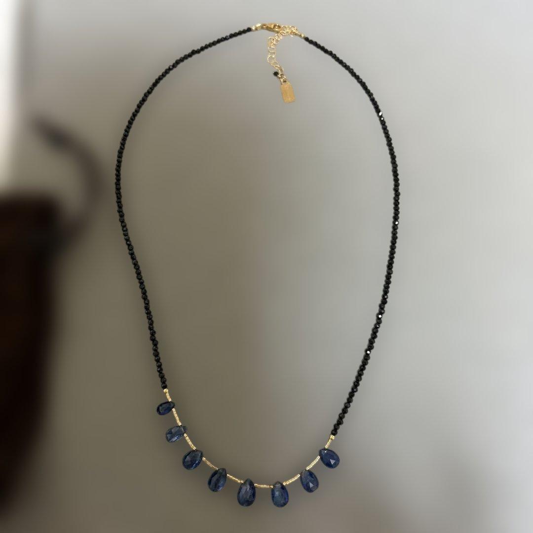 Eva Hanusova for agete handcrafted stone necklace displayed with box and pouch