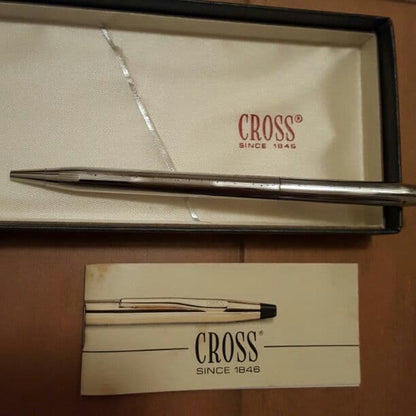CROSS ballpoint pen used with slight signs and new mechanical pencil in original box set