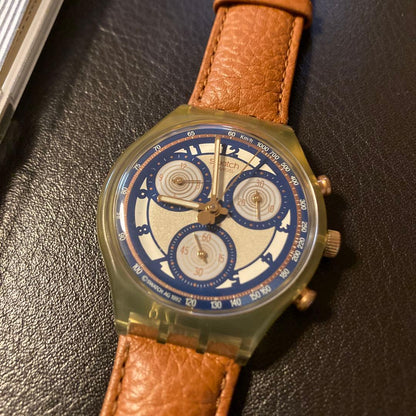 swatch 90s Swatch Chronograph Analog Men's — Japanese