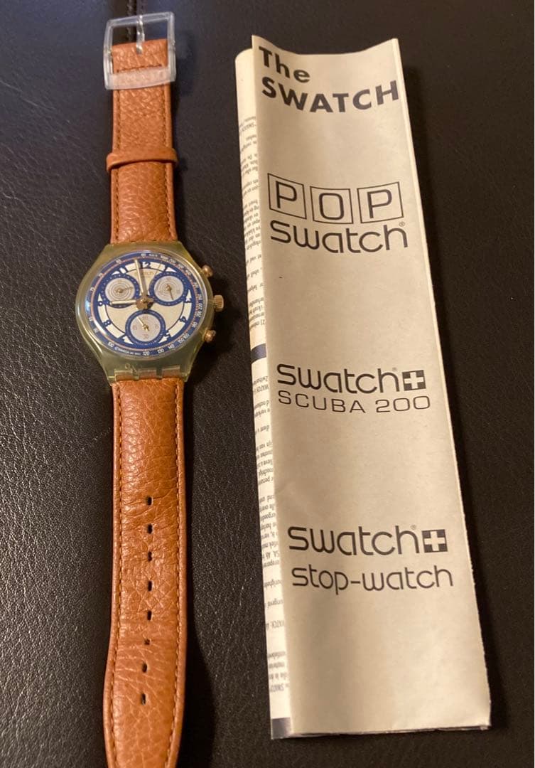 swatch 90s Swatch Chronograph Analog Men's — Japanese