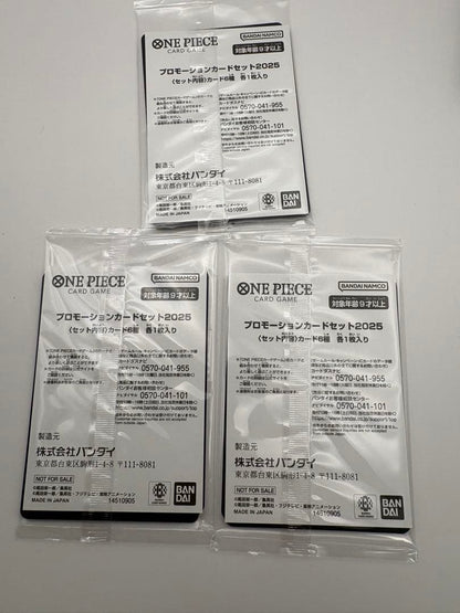 One Piece Unopened One Piece Card Promotion Card Set 2025 Pack — Japanese