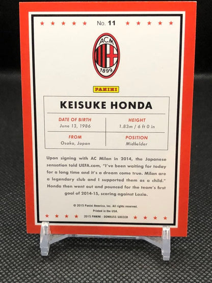 Keisuke Honda 49 Pieces Limited 2015 Milan Panini Donruss Redball — Japanese