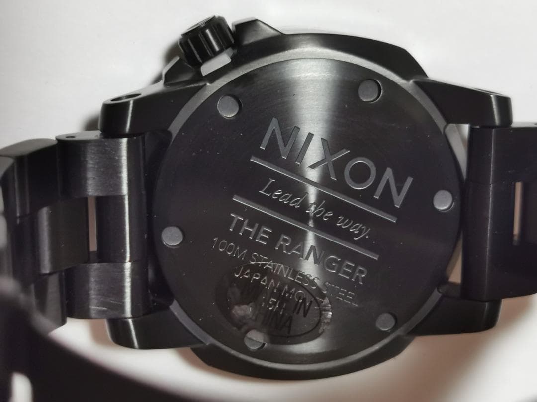 NIXON RANGER ALL BLACK Quartz Men's Watch — Japanese