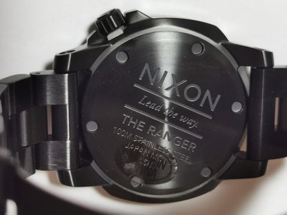 NIXON RANGER ALL BLACK Quartz Men's Watch — Japanese