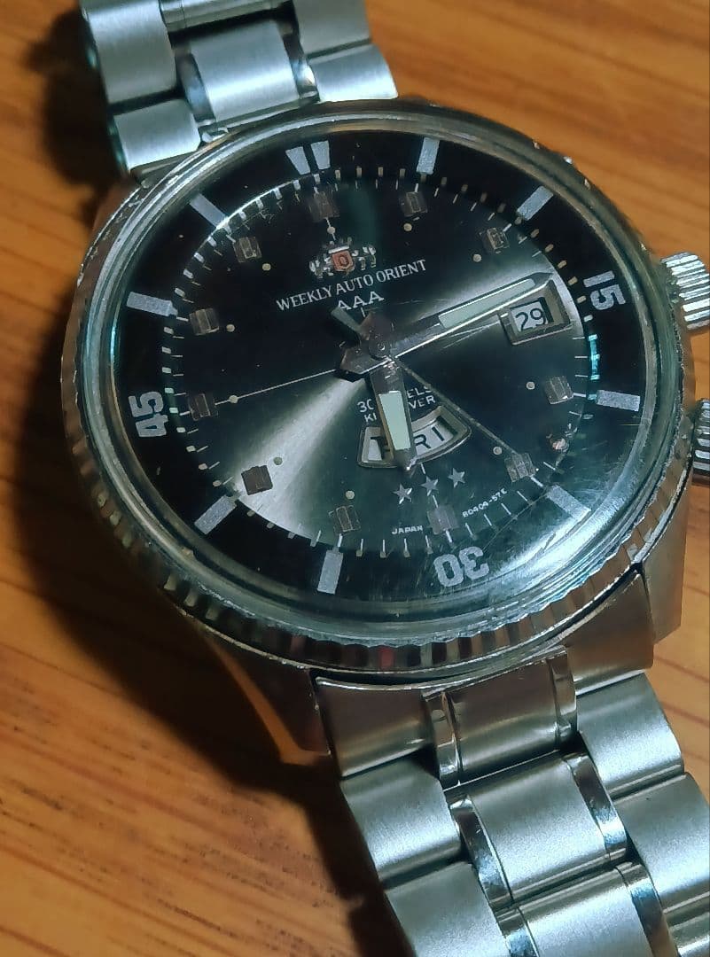 ORIENT King Diver 30 Jewels Day Date 1960s AT Automatic Men's Watch — Japanese