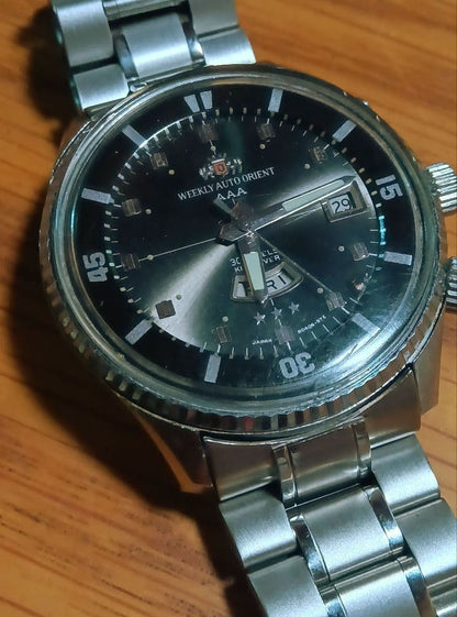 ORIENT King Diver 30 Jewels Day Date 1960s AT Automatic Men's Watch — Japanese