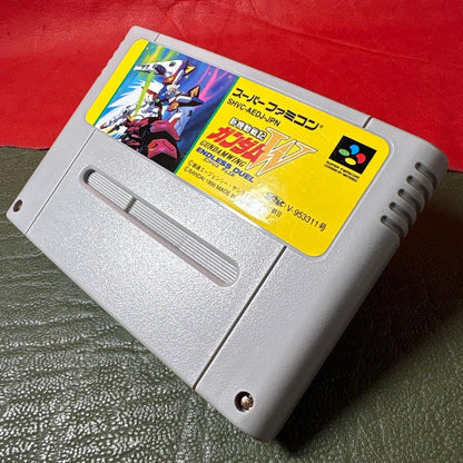 SFC Shinchigeki Kidou Senshi Gundam W Endless Duel cartridge with visible scratches, no box or manual