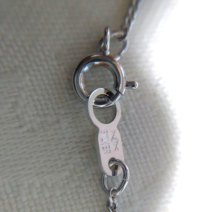 Tasaki Akoya pearl pendant necklace with silver SV925 chain, 22mm x 12mm pendant, 40cm length