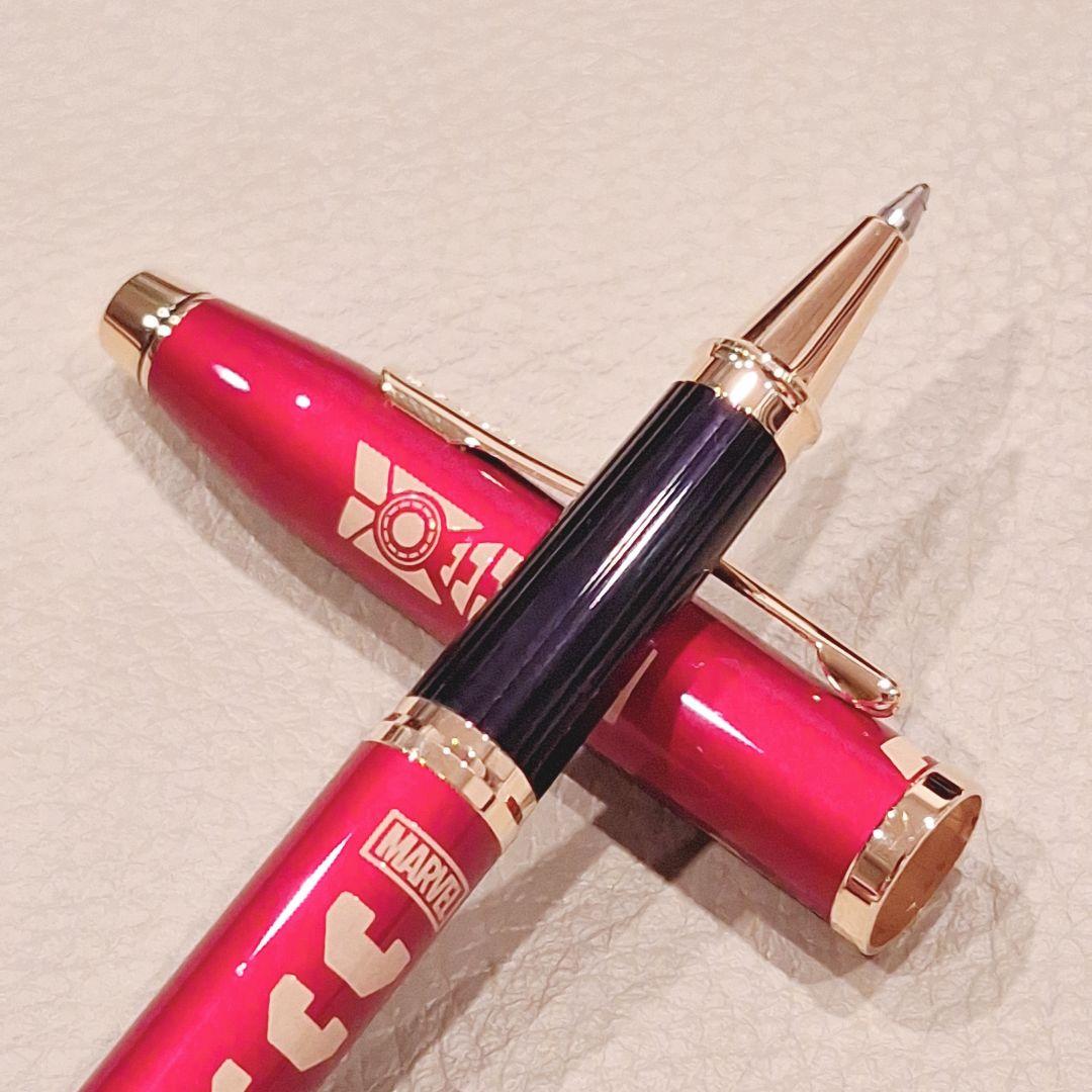 Kuro Century II Marvel Iron Man ballpoint pen with metal body and gel ink by CROSS model AT0085D-105