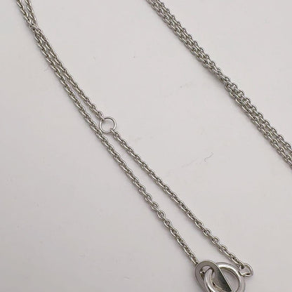 MIKIMOTO K18 gold necklace with diamond and 5.1mm Akoya pearl on a 42cm chain