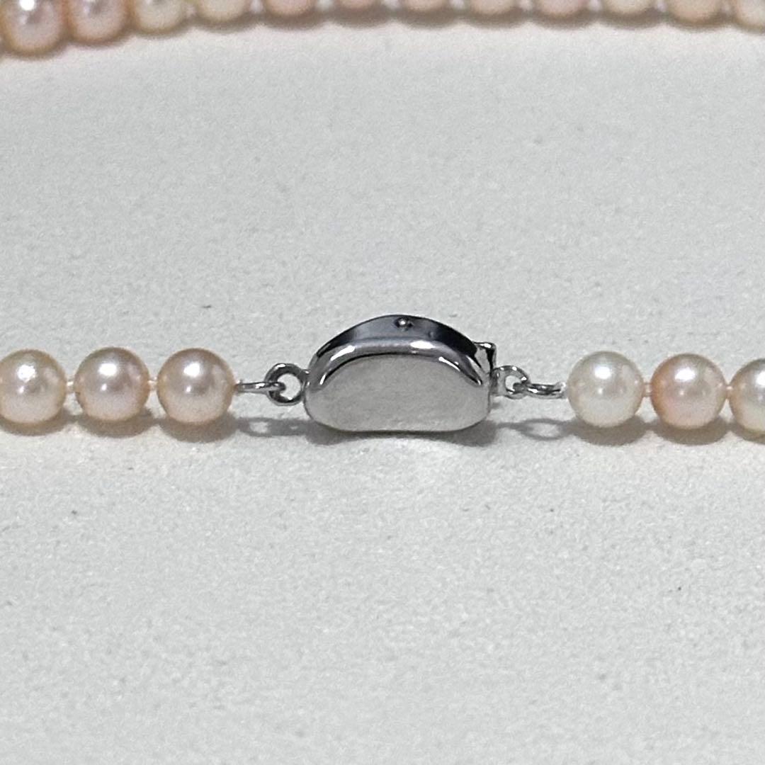 Aoyama Pearl Baby Pearl Necklace with 5.0-5.5 mm pearls on a 41 cm silver chain