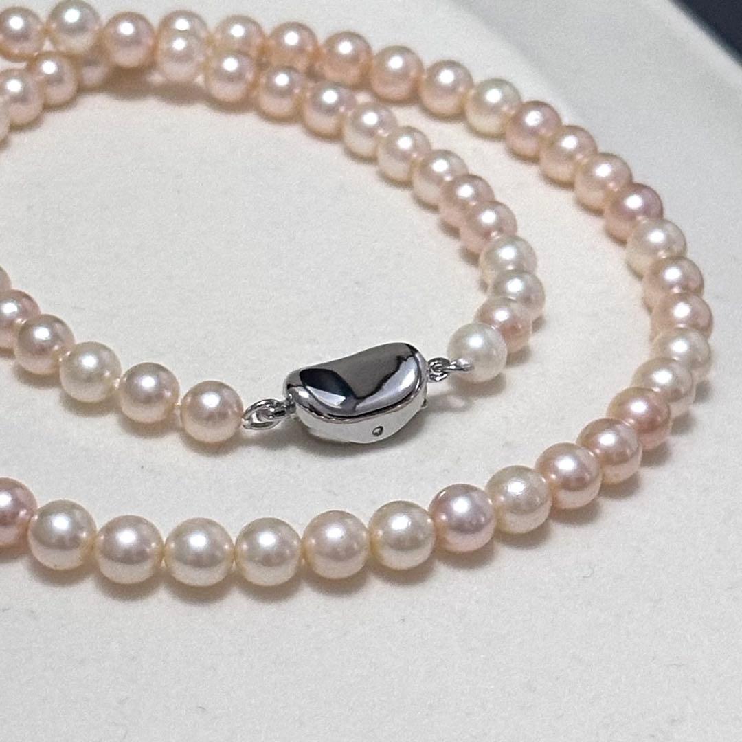 Aoyama Pearl Baby Pearl Necklace with 5.0-5.5 mm pearls on a 41 cm silver chain