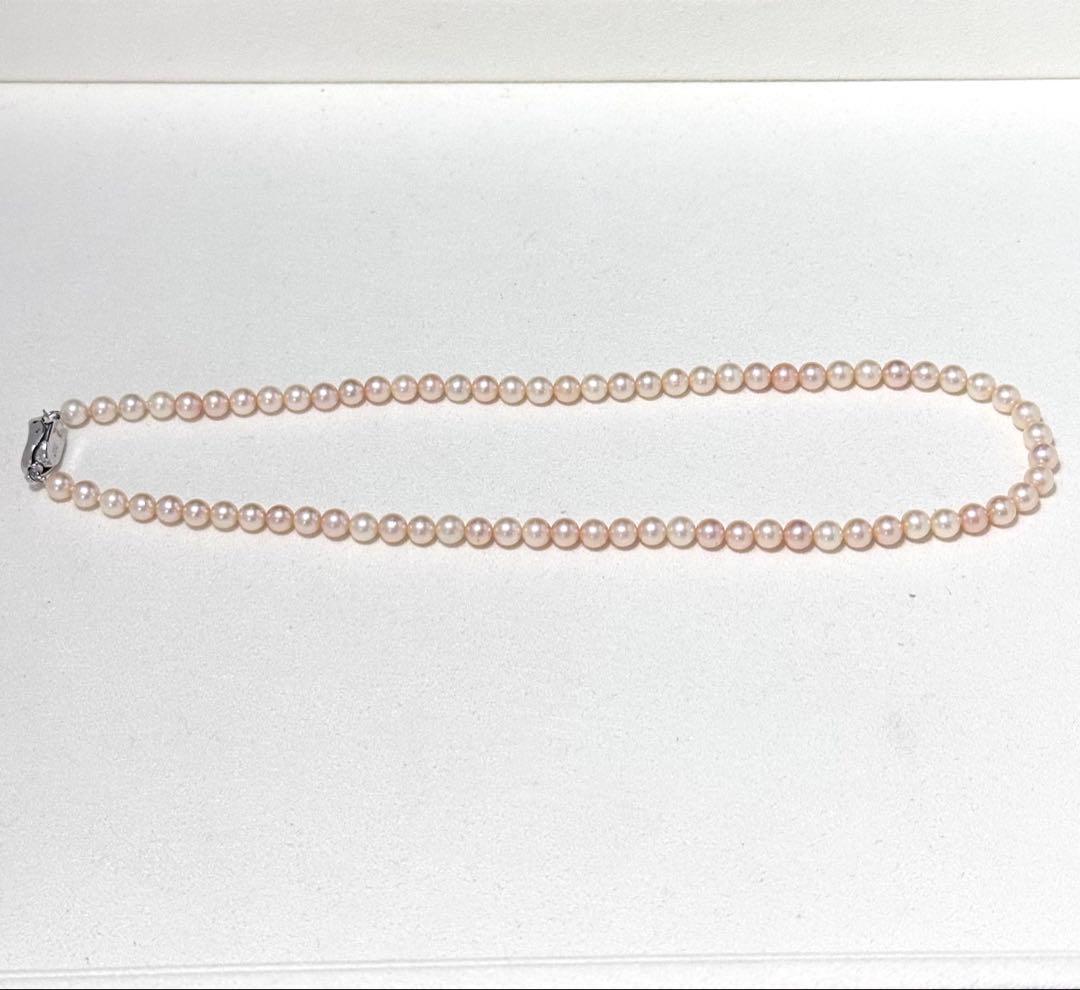 Aoyama Pearl Baby Pearl Necklace with 5.0-5.5 mm pearls on a 41 cm silver chain