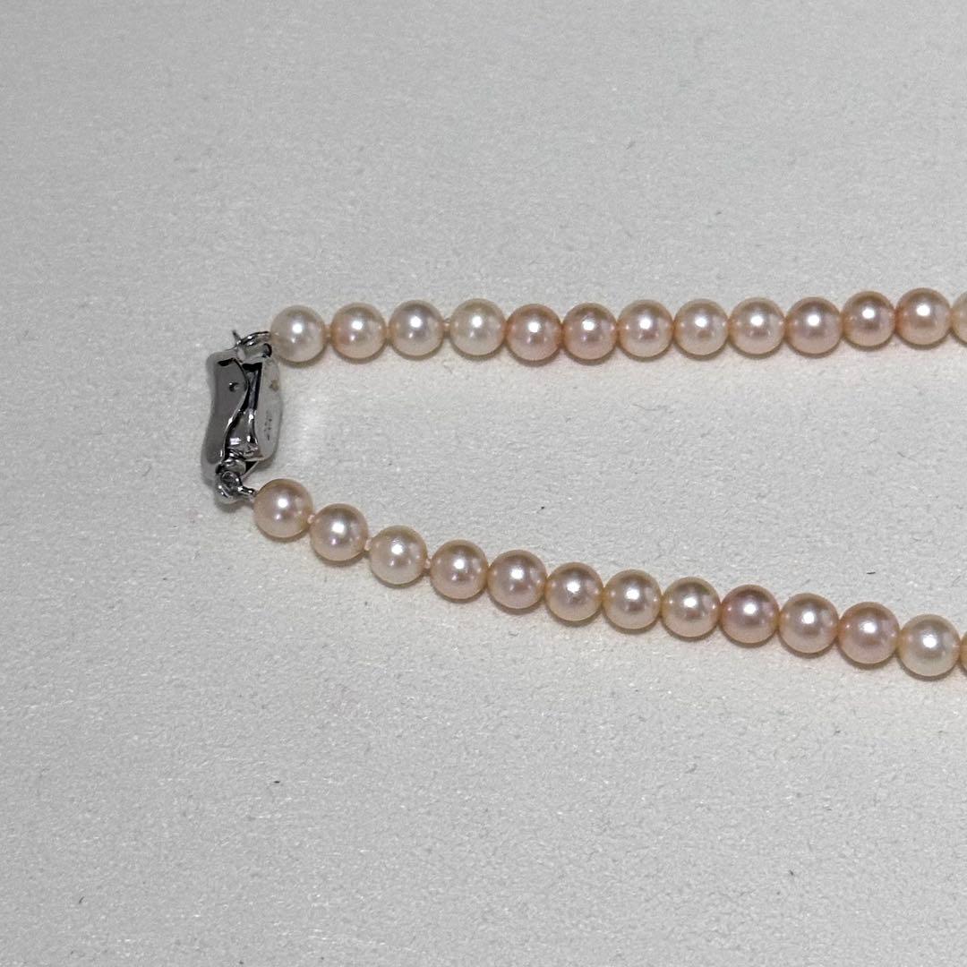 Aoyama Pearl Baby Pearl Necklace with 5.0-5.5 mm pearls on a 41 cm silver chain
