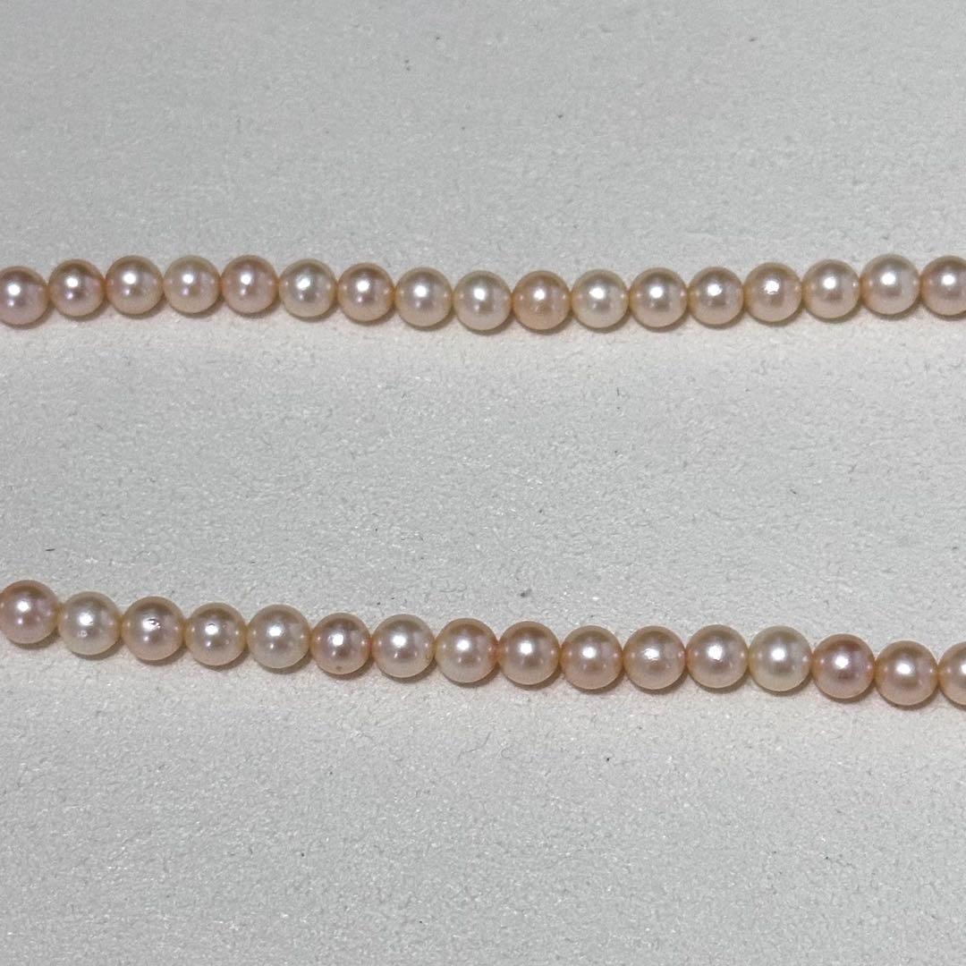 Aoyama Pearl Baby Pearl Necklace with 5.0-5.5 mm pearls on a 41 cm silver chain