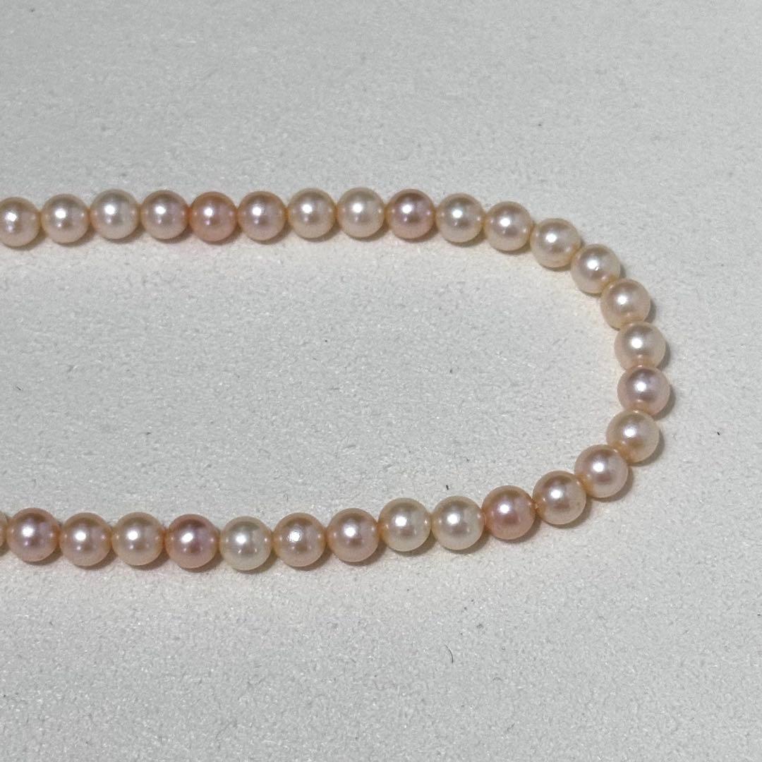 Aoyama Pearl Baby Pearl Necklace with 5.0-5.5 mm pearls on a 41 cm silver chain