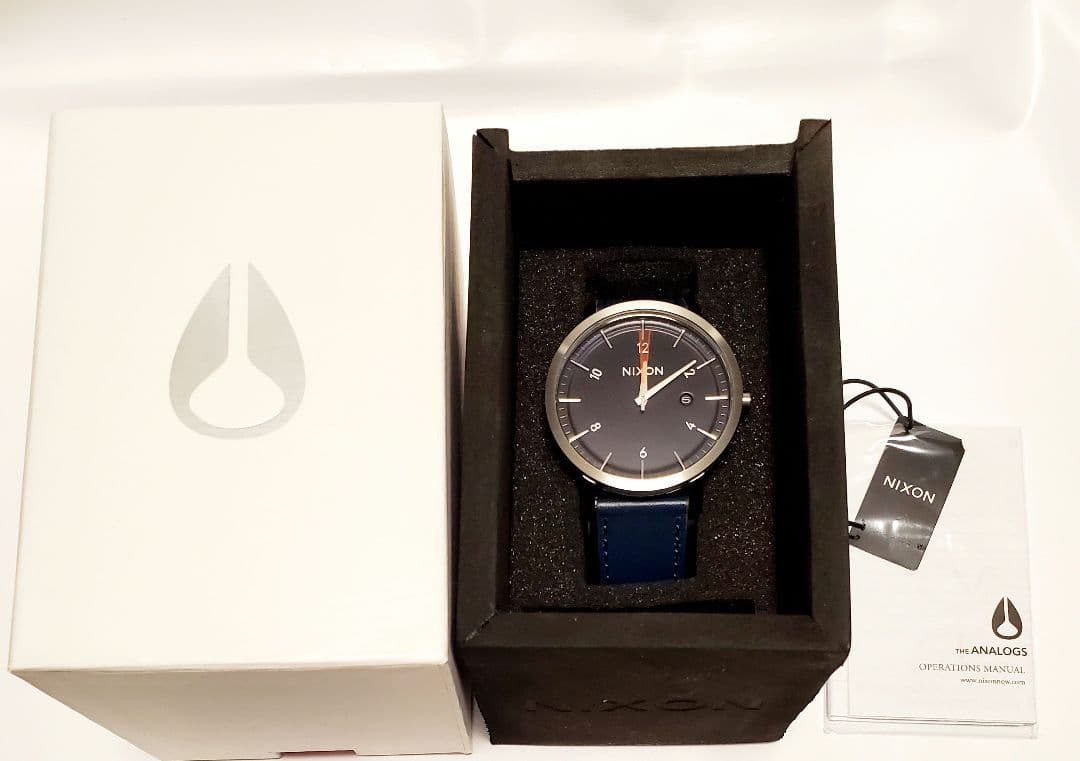 NIXON ROLLO Blue/Orange Quartz Men's Watch — Japanese