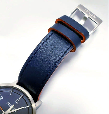 NIXON ROLLO Blue/Orange Quartz Men's Watch — Japanese