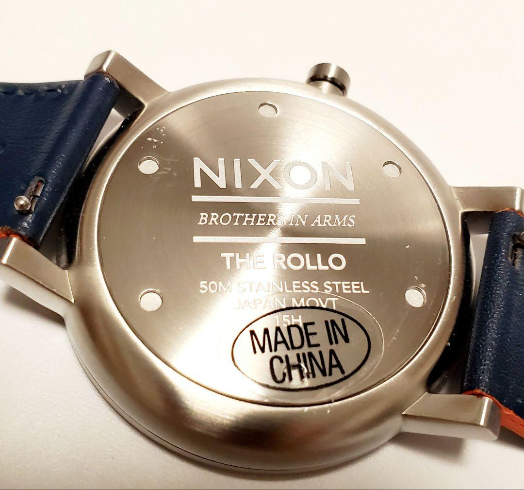 NIXON ROLLO Blue/Orange Quartz Men's Watch — Japanese
