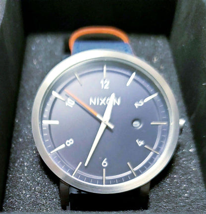 NIXON ROLLO Blue/Orange Quartz Men's Watch — Japanese