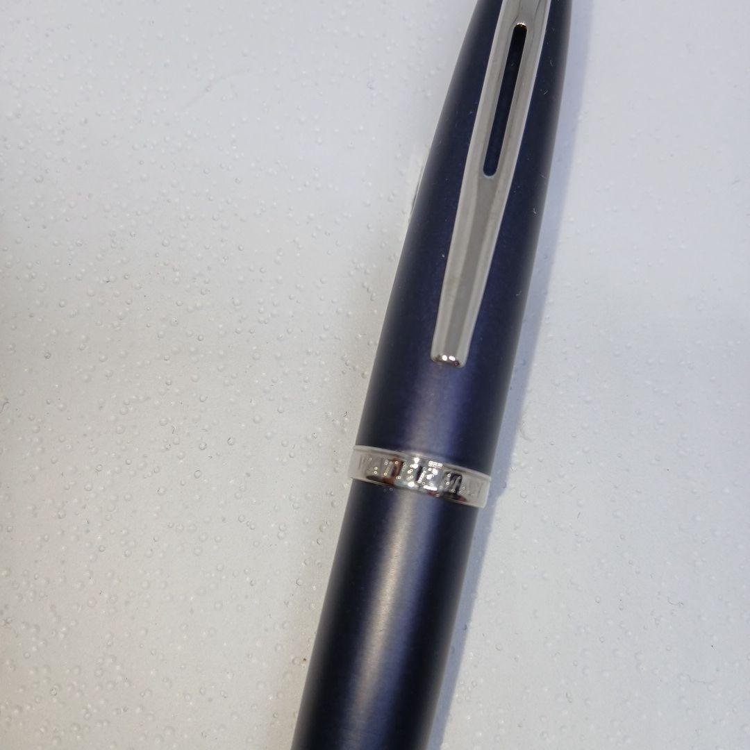 WATERMAN Karin ballpoint pen in rare Matte Blue-Black color with sleek matte finish and gold accents