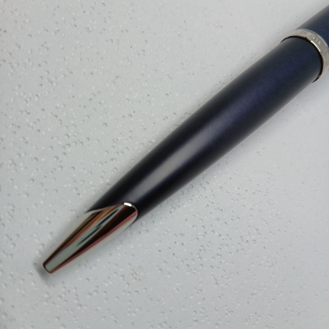 WATERMAN Karin ballpoint pen in rare Matte Blue-Black color with sleek matte finish and gold accents