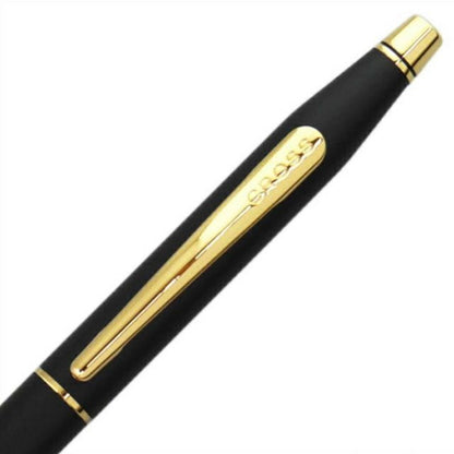 Cross Classic Century 2502 black ballpoint pen with 135mm length and silver accents