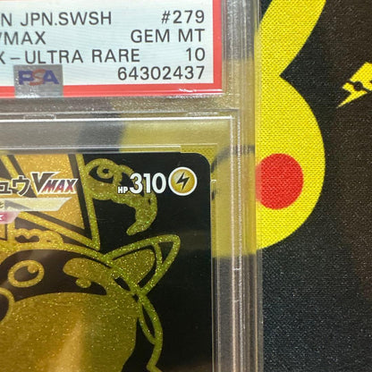 PSA 10 Pokemon Pikachu — 279/184 — Japanese