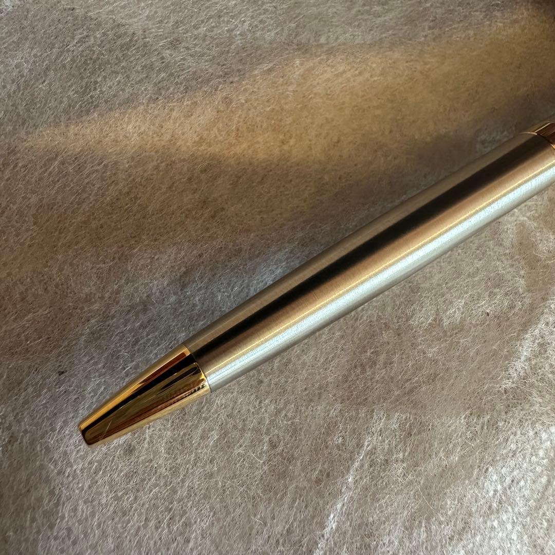 Waterman Ballpoint Pen with sleek black body and silver accents, measuring 14 cm long