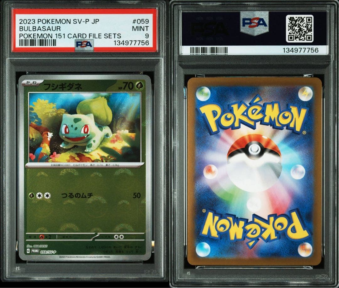 PSA 10 Pokemon PSA8 9-Number Sequential 151 Card File Set Holy Triumvirate — Japanese