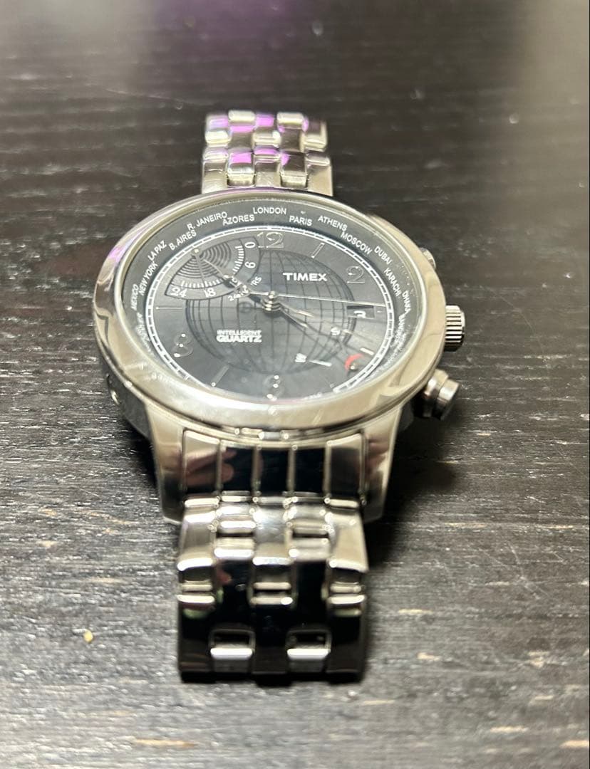 TIMEX INTELLIGENT WORLDTIME T2N610 Quartz Men's Watch — Japanese