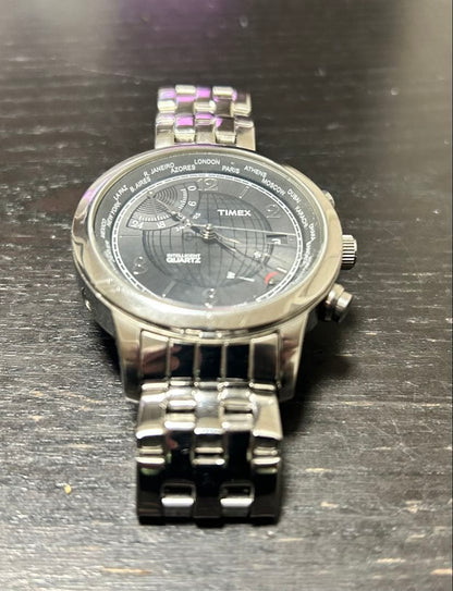 TIMEX INTELLIGENT WORLDTIME T2N610 Quartz Men's Watch — Japanese