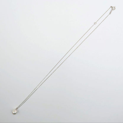 Akoya Pearl Necklace with 7mm pearls and 18K white gold chain 40.5cm length