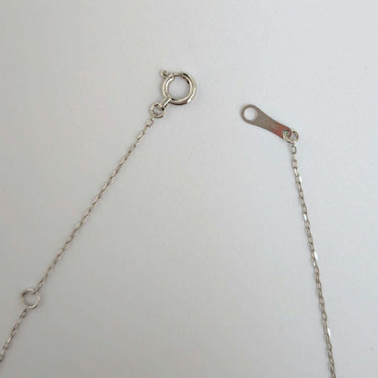 Akoya Pearl Necklace with 7mm pearls and 18K white gold chain 40.5cm length