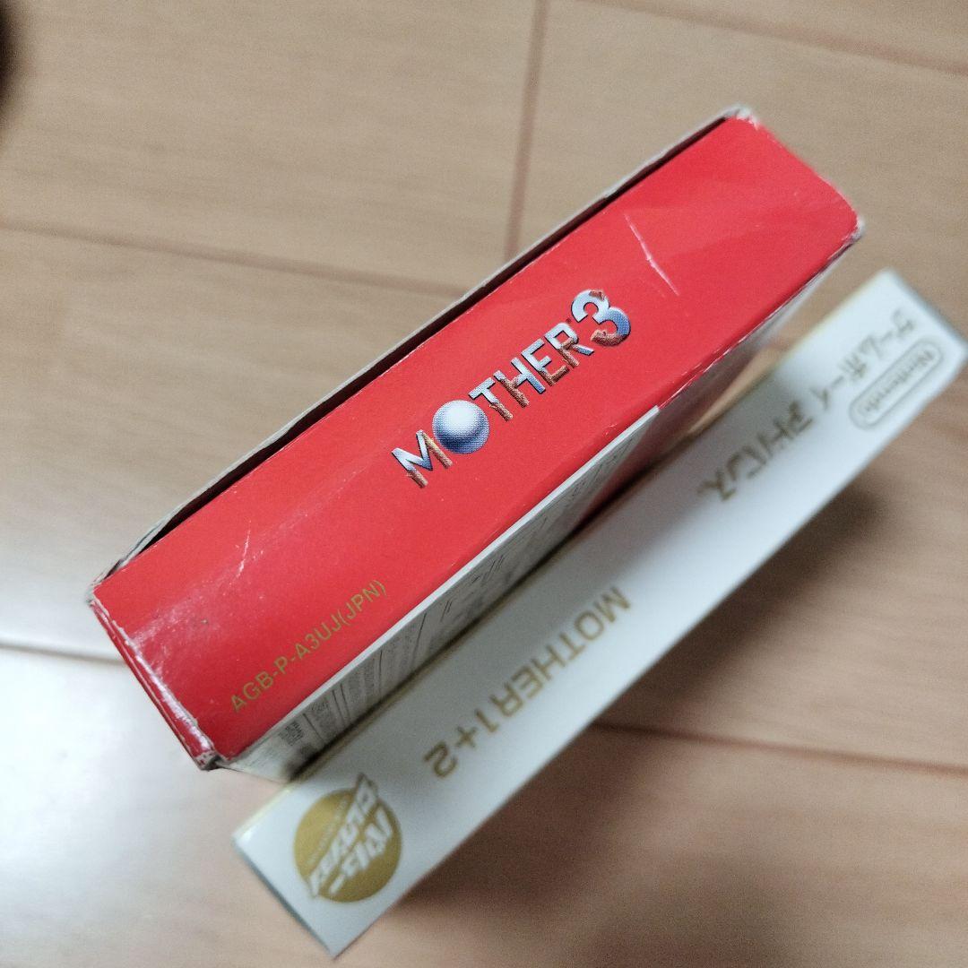 Mother 3 and Mother 1+2 game cartridges and original box for Game Boy Advance