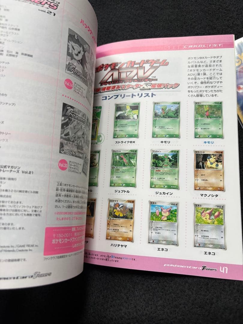 Pokemon Pokémon Card Trainers Vol.21 Supplement — Japanese