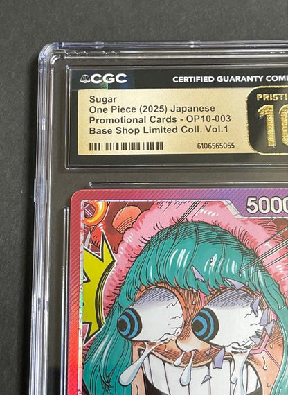 CGC 10 One Piece Sugar Limited Card Base Shop L — Japanese