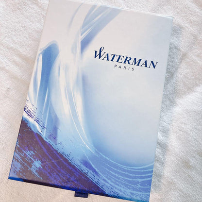 WATERMAN ballpoint pen with pen case shown on white background, new and unused condition