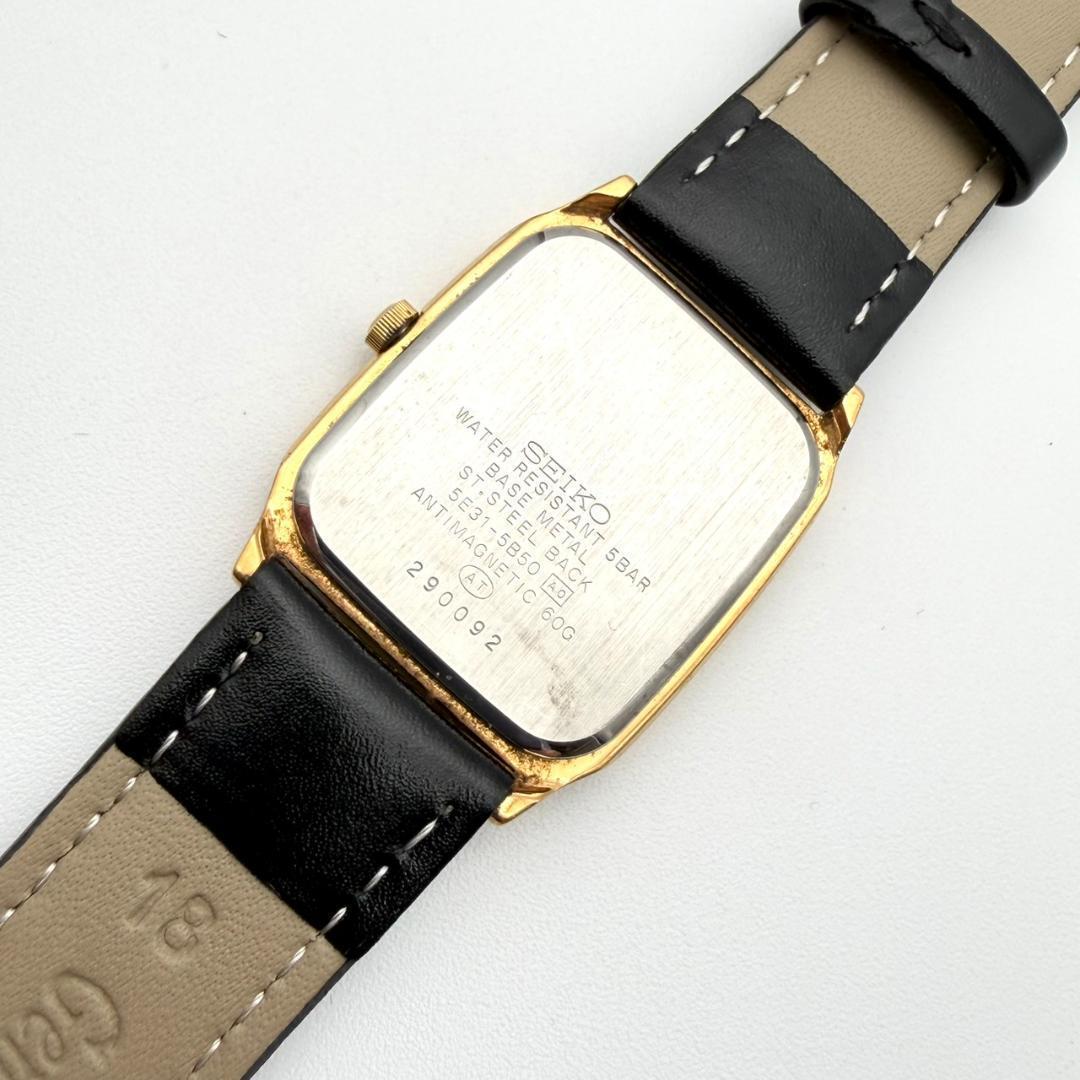 SEIKO SPIRIT SQ Gold Quartz Men's Watch — Japanese