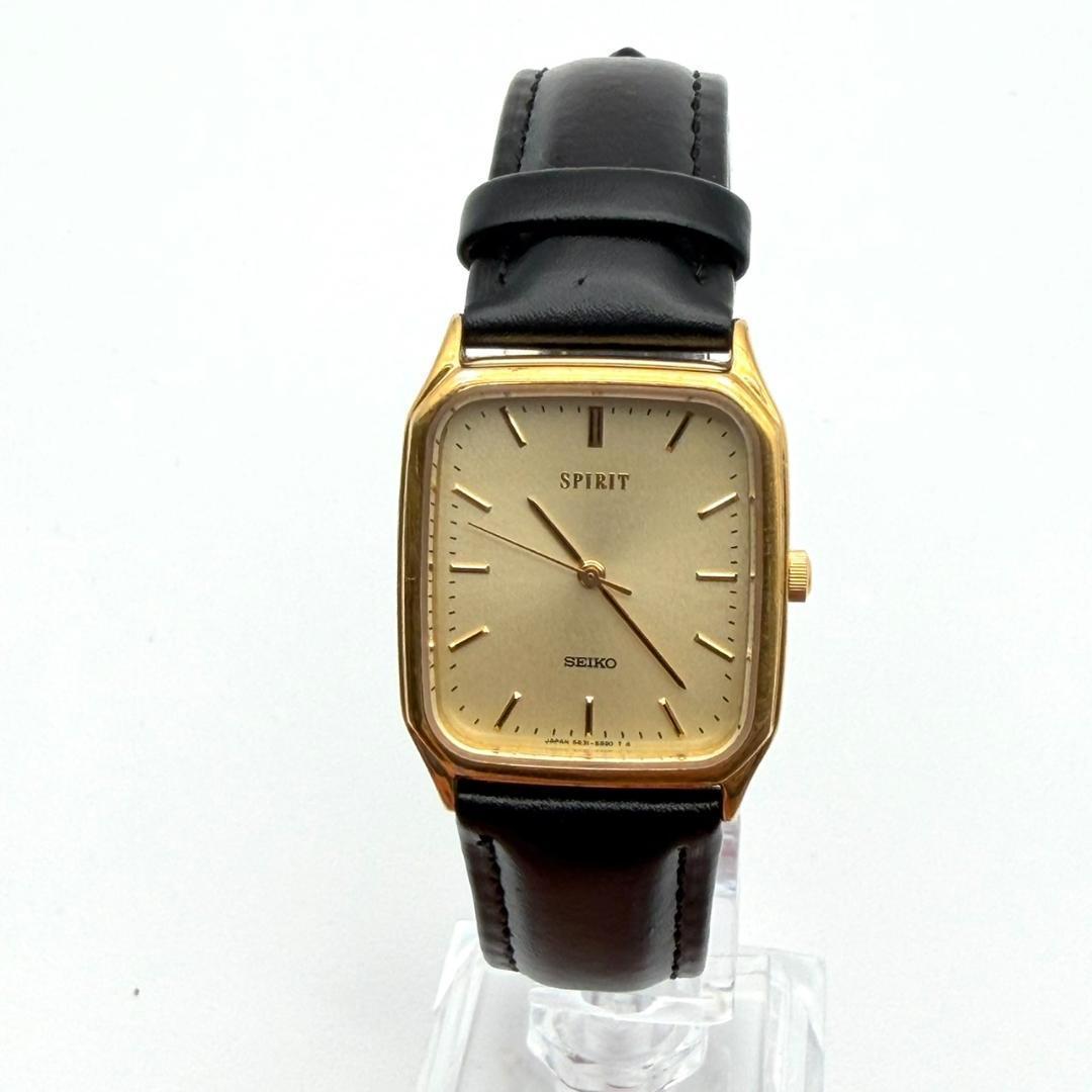 SEIKO SPIRIT SQ Gold Quartz Men's Watch — Japanese