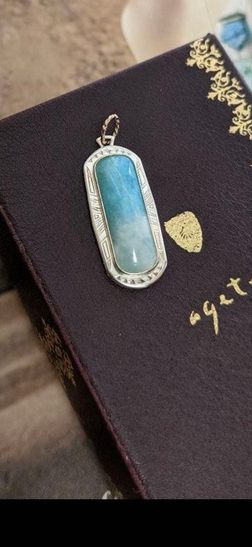 agete Larimar gemstone jewelry in new unused condition with elegant blue stone