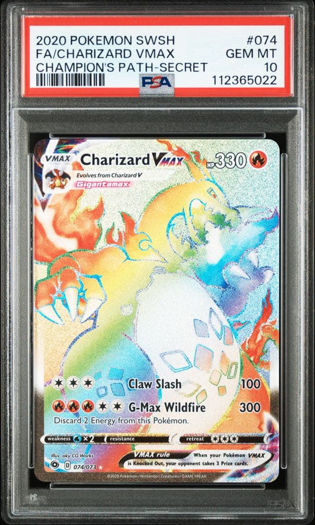 PSA 10 Pokemon Charizard VMAX — Japanese