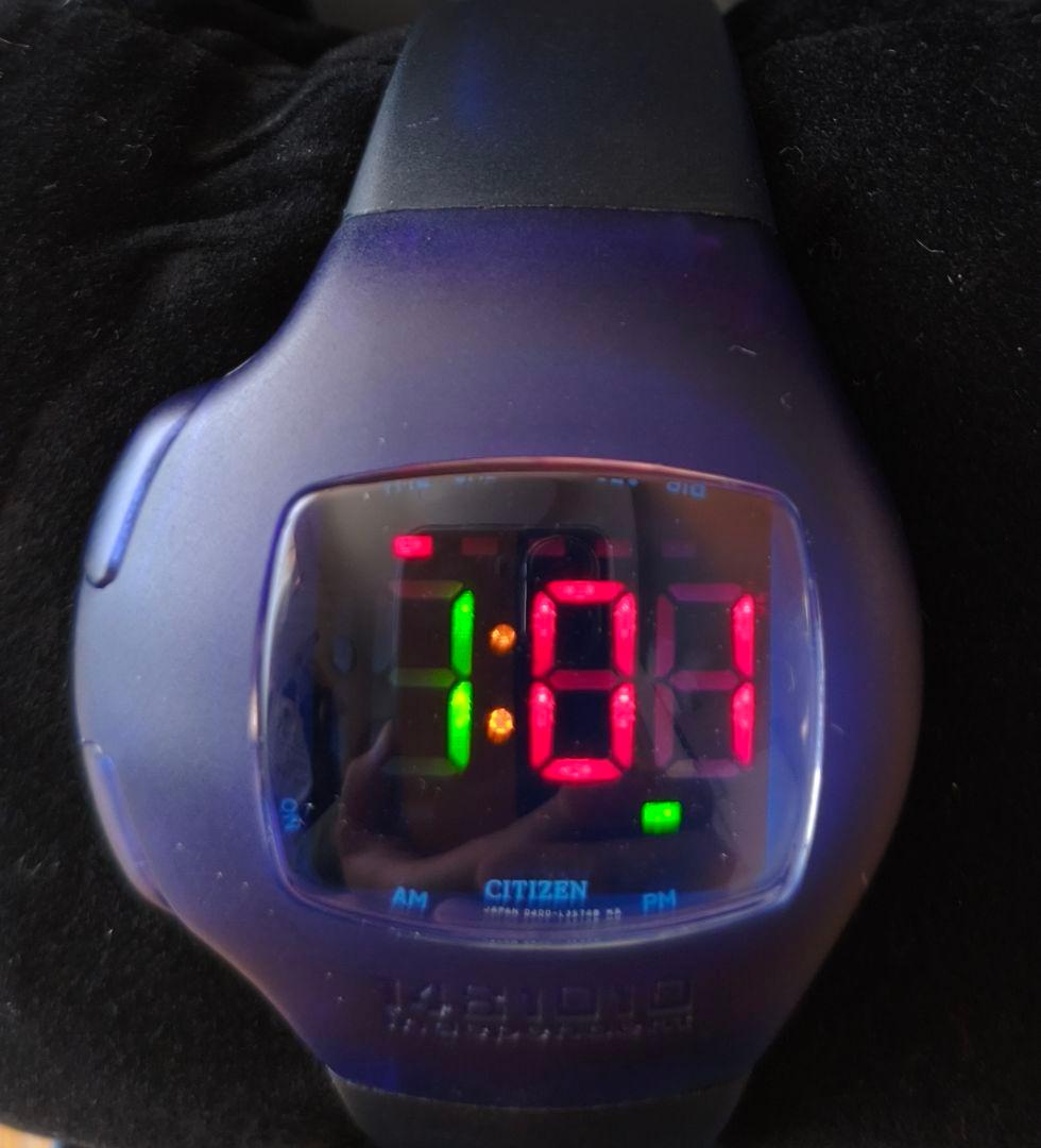 Citizen D400 Digital Men's Watch — Japanese