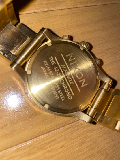 NIXON Gold 200m Waterproof Analog Men's Watch — Japanese