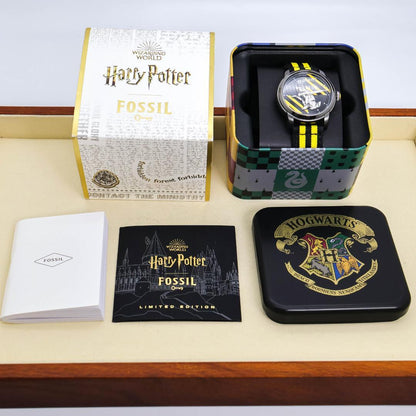 FOSSIL Harry Potter Hufflepuff Limited Collab 3194 Quartz Men's Watch — Japanese